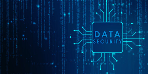 2d illustration data security concept
