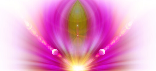 Violet energy flower. The magical color of goodness. Fractal meditation.