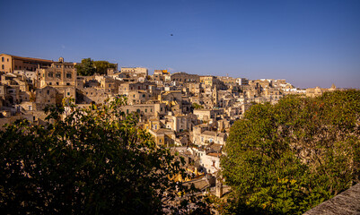 Obraz premium Amazing Matera Old Town - a historic Unesco World Heritage site in Italy - travel photography