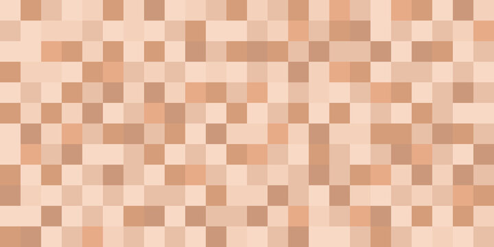Censor blur effect texture for face or nude skin. Censored mosaic square background. Blurry pixel color censorship rectangle. Vector illustration.