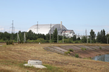 Fototapeta na wymiar Chernobyl Nuclear Power Plant in Chernobyl Exclusion Zone, Ukraine