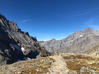 Hiking in the Swiss Alps