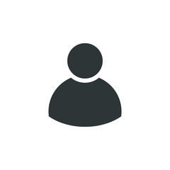 simple, flat, isolated people icon vector