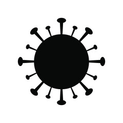 simple Covid-19 bacteria virus icon vector
