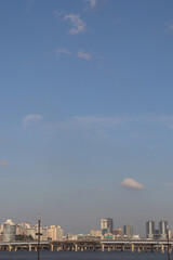 Fototapeta premium Han River scenery on a clear day