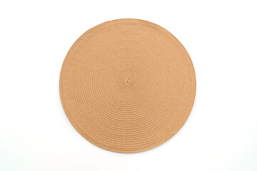 beautiful weave placemat on white background