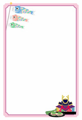 子供の日をイメージした装飾素材／Decorative material inspired by Children's Day