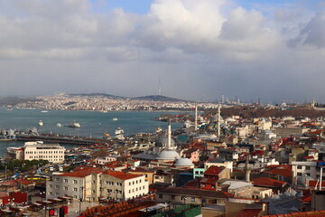 Winter landscape in Istanbul, Turkey