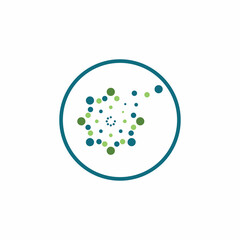 Dandelion flower logo vector template icon background