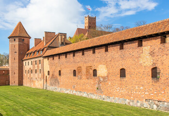 Malbork, Poland - largest castle in the world by land area, and a Unesco World Heritage Site, the Malbork Castle is a wonderful exemple of Teutonic fortress