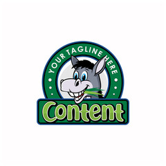 Donkey Logo Sign Design