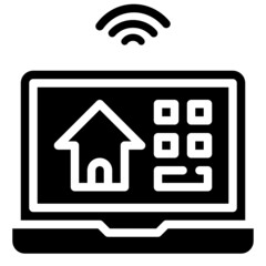 LAPTOP glyph icon,linear,outline,graphic,illustration