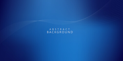  blue gradient background with wave ribbon, technology background, web banner