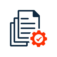 Content, setting, manage icon. Simple vector sketch.