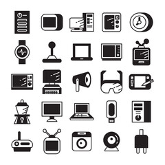 electronic device and appliance icons set 