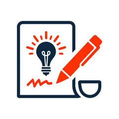 Copy write, protection icon. Editable vector graphics.