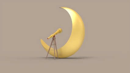 3D Ramadan kareem Background, 3d illustration