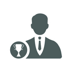 Durable, championship, winner, icon. Gray vector design.