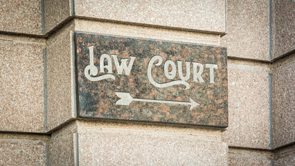Street Sign to Law Court