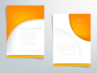 Header flyer business brochure vector graphic with space for text and message design