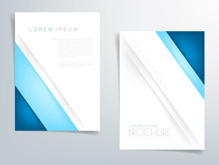Header flyer business brochure vector graphic with space for text and message design