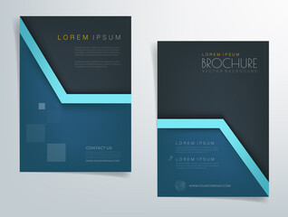Header flyer business brochure vector graphic with space for text and message design
