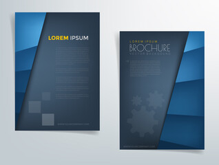 Header flyer business brochure vector graphic with space for text and message design