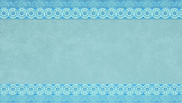 Decorative floral baroque ethnic border with copy space, renaissance retro frame, holiday invitation with empty mockup, vintage lace wedding paper blue template, beautiful clean greeting card