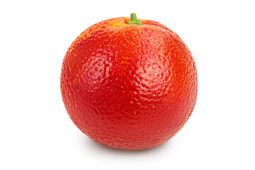 Blood red oranges isolated on white background with clipping path and full depth of field