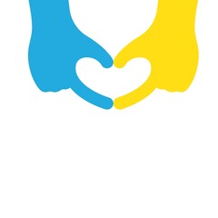 hands  gesture making heart icon vector concept design