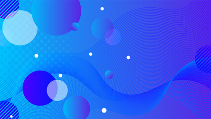 Abstract colorful blue shapes presentation background. Gradient dynamic lines background. Modern mosaic blue orange Colorful geometric design background