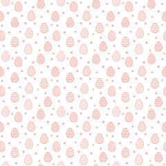 Easter eggs. Design of a seamless texture. Vector