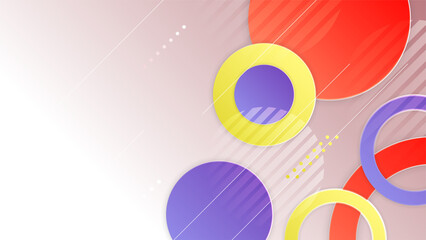 Obraz premium Abstract colorful shapes presentation background. Gradient dynamic lines background. Modern mosaic blue orange Colorful geometric design background