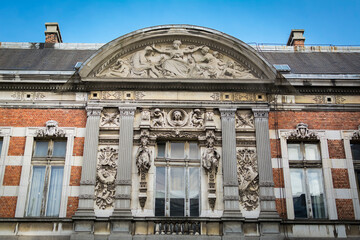 Old building of Royal Conservatory of Brussels in Belgium