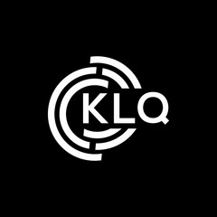 KLQ letter logo design on black background. KLQ creative initials letter logo concept. KLQ letter design.

