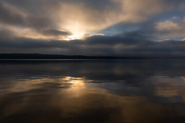 sunrise at the lake