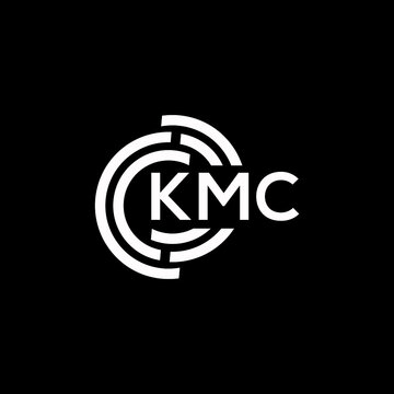 KMC letter logo design on black background. KMC creative initials letter logo concept. KMC letter design.

