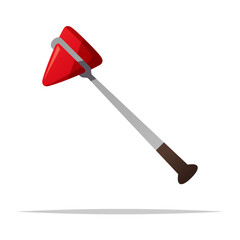 Reflex hammer vector isolated illustration