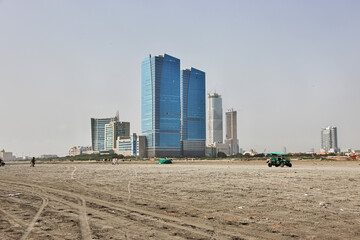The hotel on Clifton Beach in Karachi, Pakistan