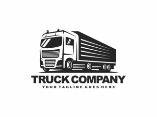 Truck logo design vector. Truck delivery logo