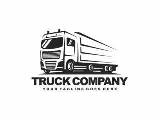 Truck logo design vector. Truck delivery logo