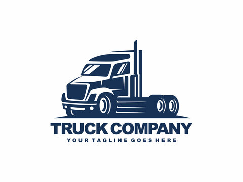 Truck logo design vector illustration