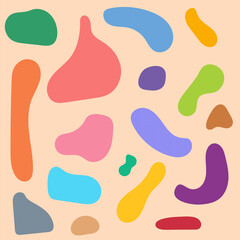 Vector Graphic of Colorful Abstract Shapes. Good for additional design, element, etc.