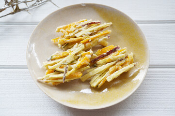 さつまいものかき揚げ