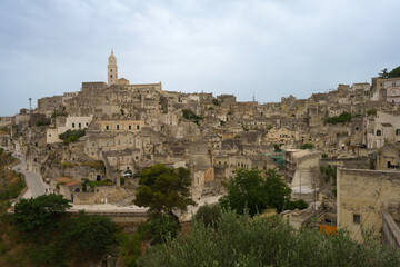 Fototapeta na wymiar Matera, historic city in Basilicata, Italy