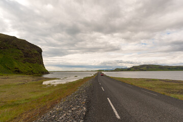 Iceland. Travel concept. Southern Peninsula. Amazing wild nature and clean landscape
