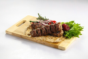 Lamb kebab shashlik minced meat