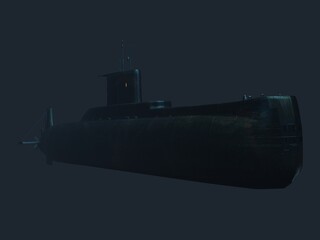 submarino Kri Nanggala  en inmersiòn y en superficie