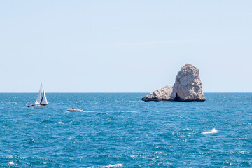 pleasure boat one summer day in the medas islands one summer day © larrui