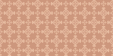 Damask wallpaper. Seamless pattern, texture. Vector illustration 